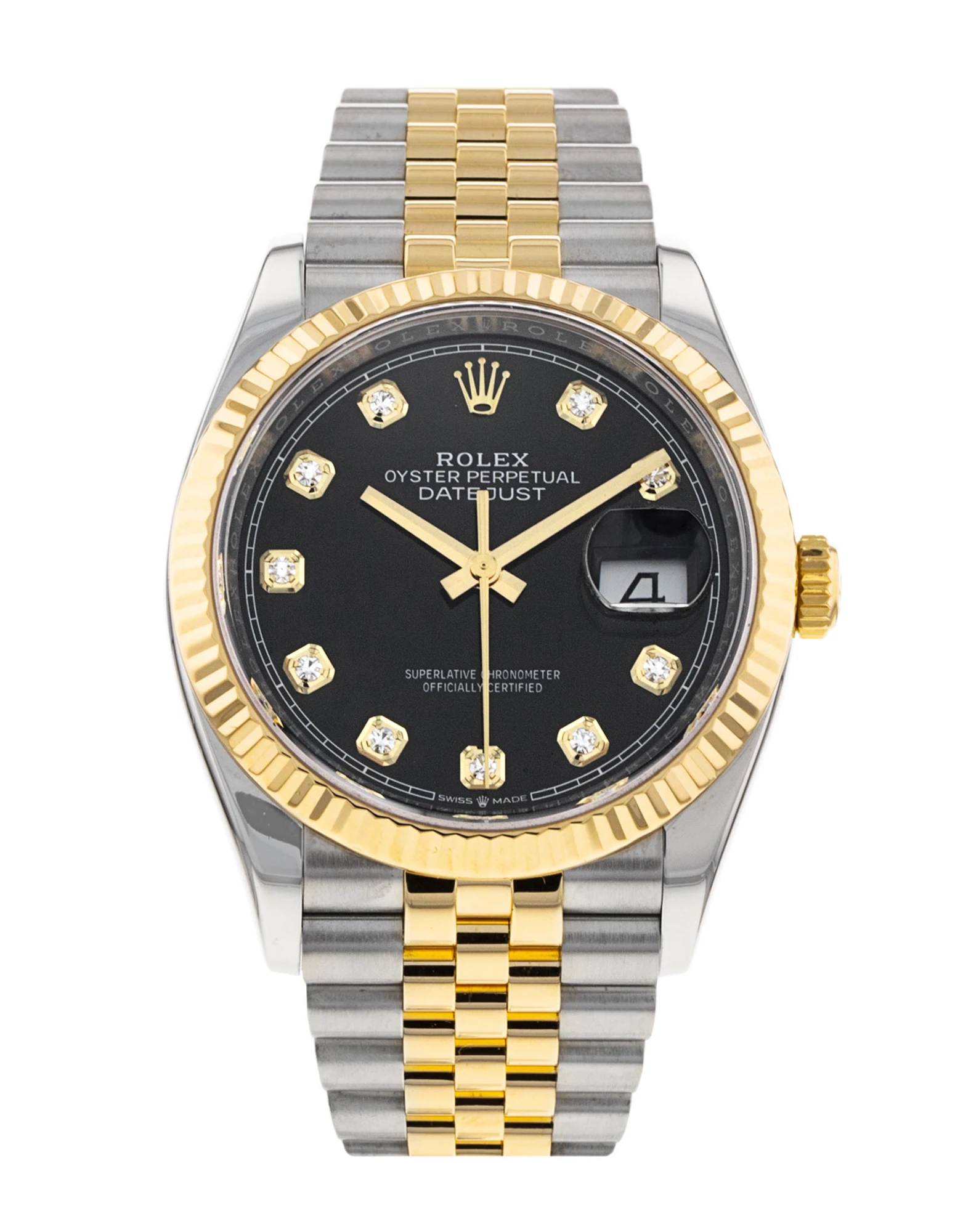 Datejust Two-Tone (Black Diamond)