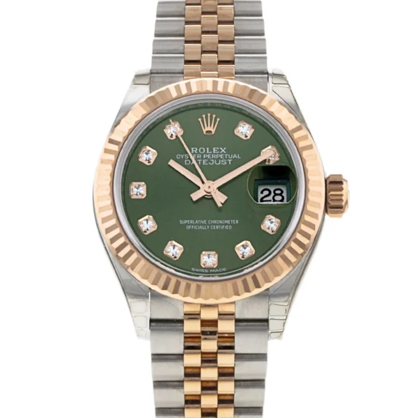 Datejust Lady Two Tone (Green Diamonds)