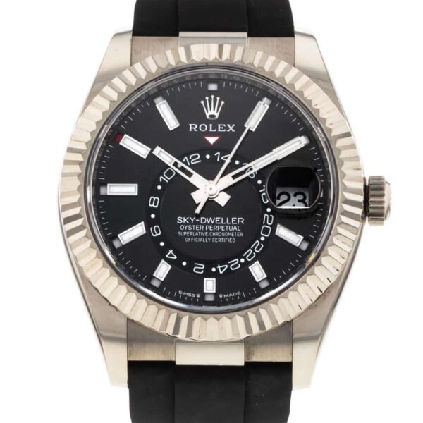 Sky Dweller Rubber Strap (Black)